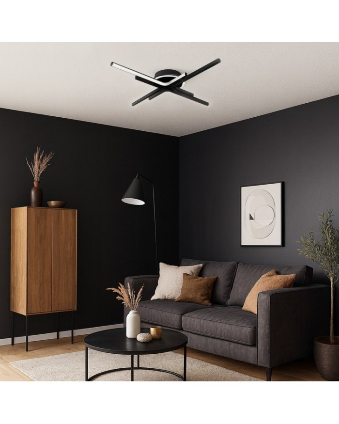 Світильник стельовий Ardero AL6185-1ARD MILL 64Вт чорний