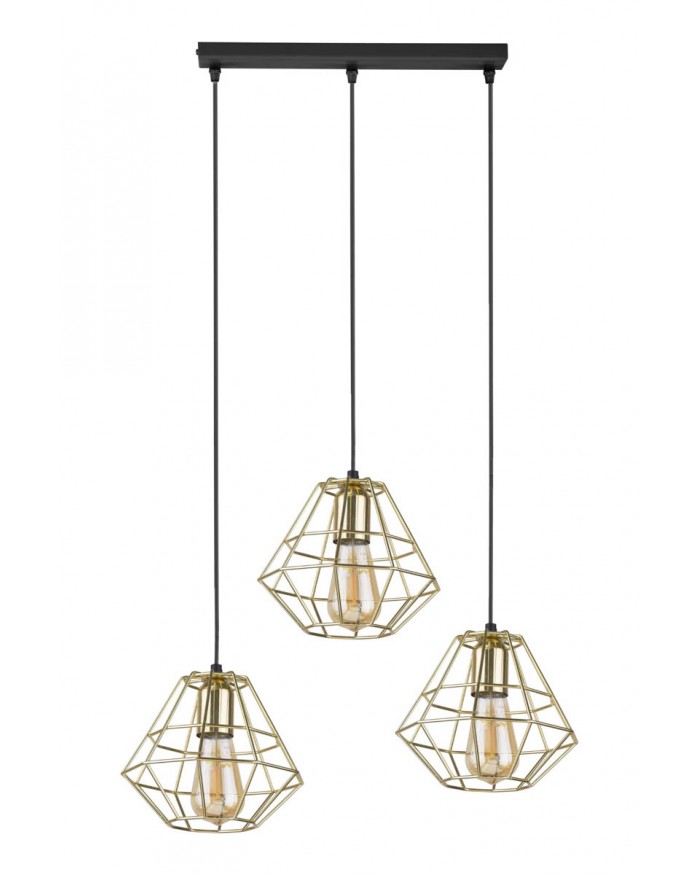 Підвісний світильник TK Lighting 4111 Diamond Gold