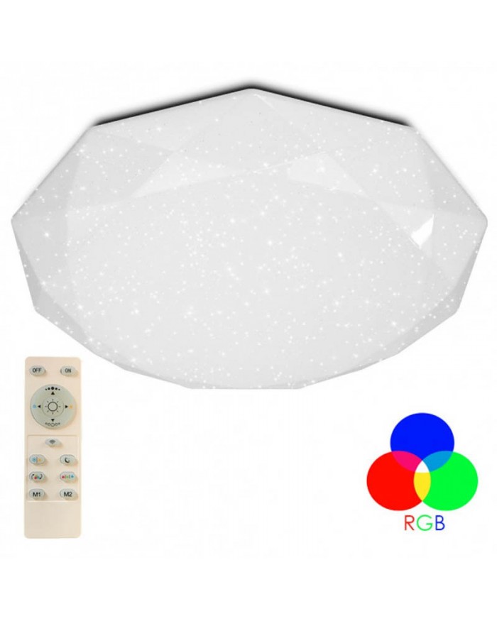 Світильник стельовий LUMINARIA ALMAZ 25W RGB R-330-SHINY-220V-IP44