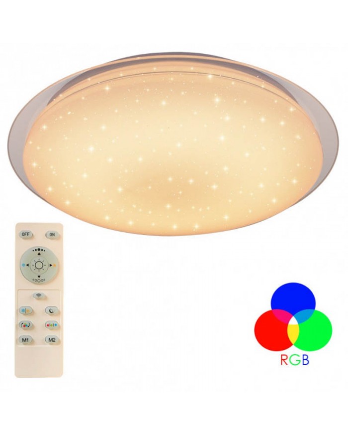 Світильник стельовий LUMINARIA SATURN 25W RGB R-330-SHINY-220V-IP44