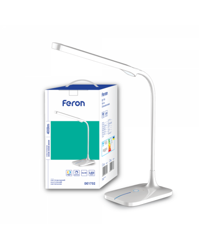 Настільна лампа Feron DE1732 біла