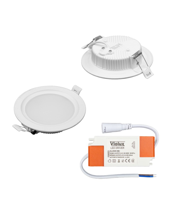 Світильник врізний VIOLUX даунлайт ALUMIN круг 6W 4200K