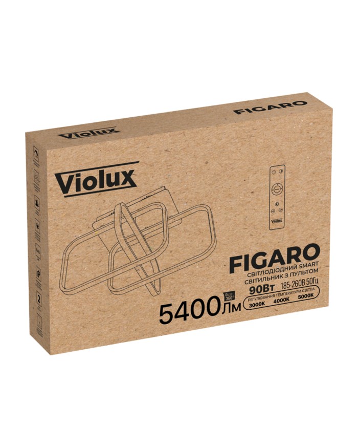 Світильник стельовий VIOLUX FIGARO 90W 3000-4000-5000K білий