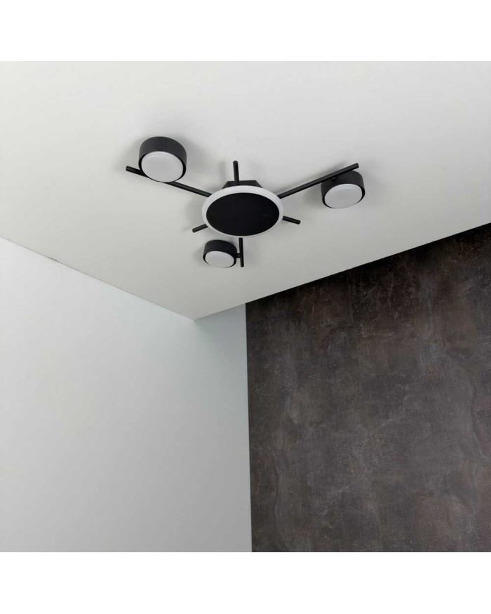 Світильник стельовий VIOLUX PANAMERA 3хGX53 чорний