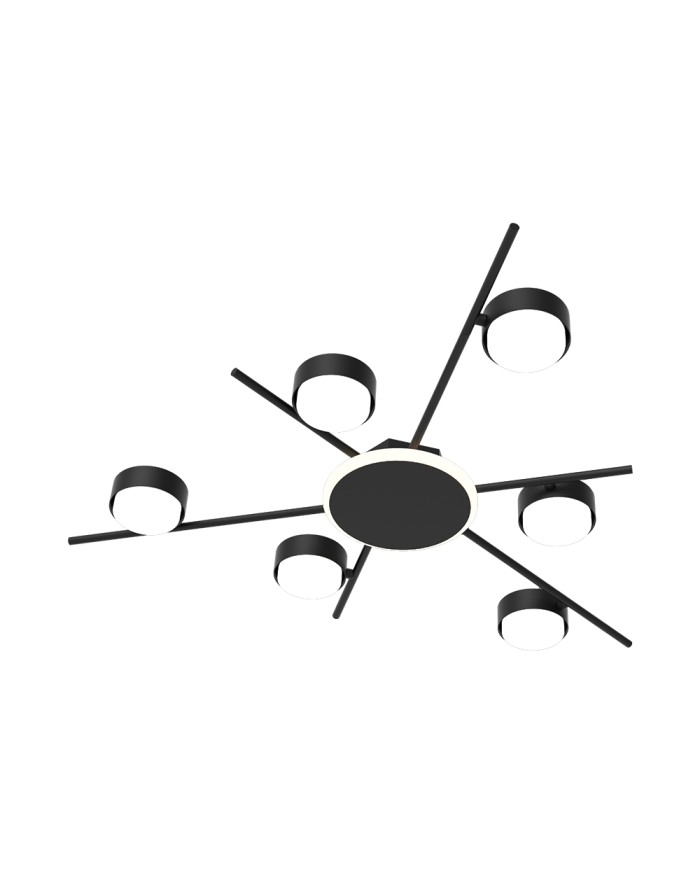 Світильник стельовий VIOLUX PANAMERA 6хGX53 чорний