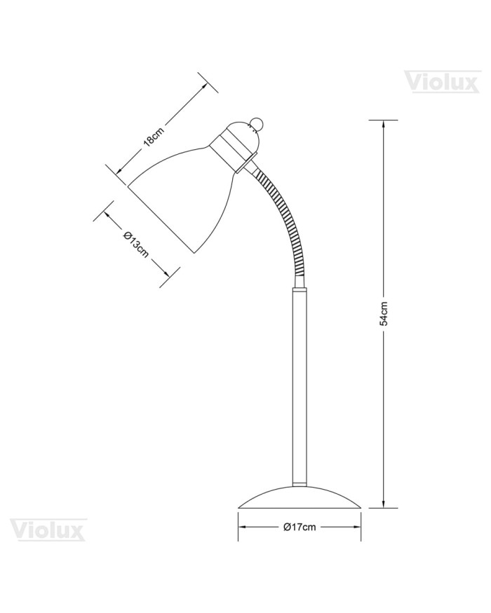 Настільна лампа VIOLUX PANDORA E27 біла