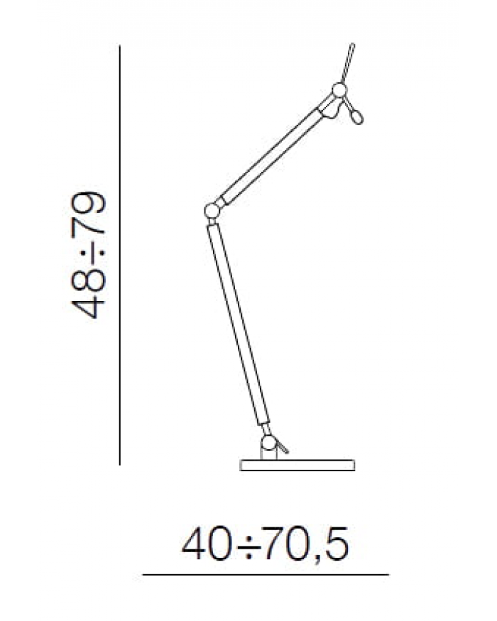 Настільна лампа Azzardo AZ1848  Zyta S Table lampbody (black)