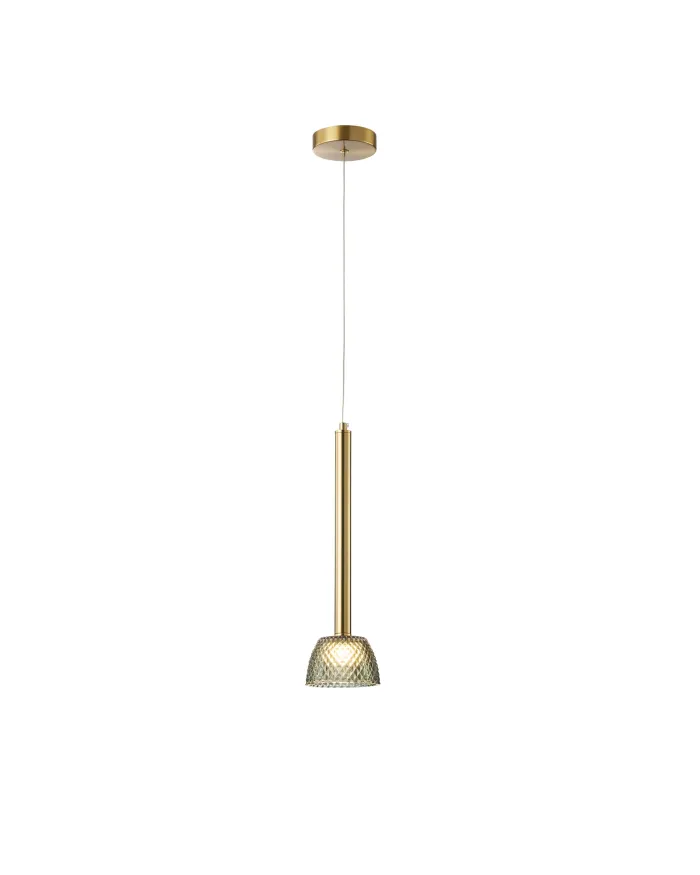 Підвісний світильник LLOYD LIGHTING 2066/1P Copper gold+Green