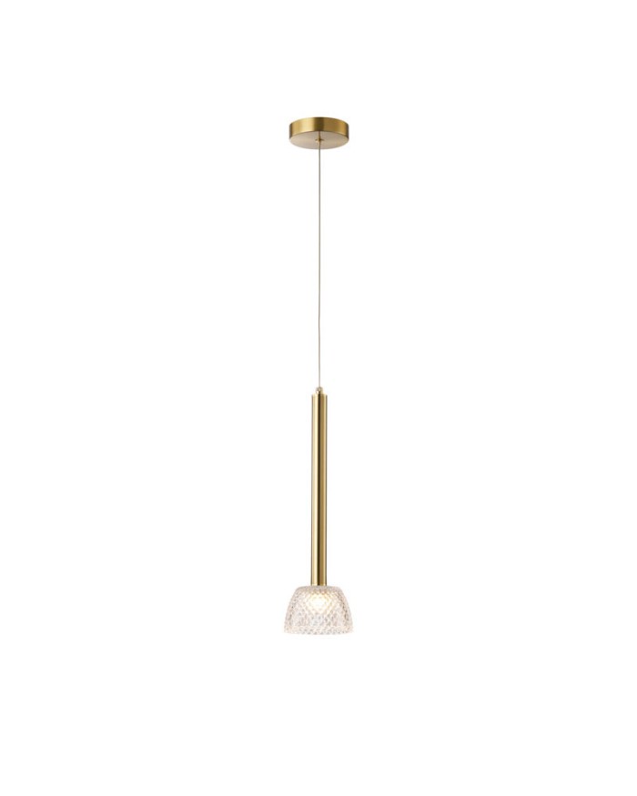 Підвісний світильник Este Lighting 2066/1P Copper gold+ Clear