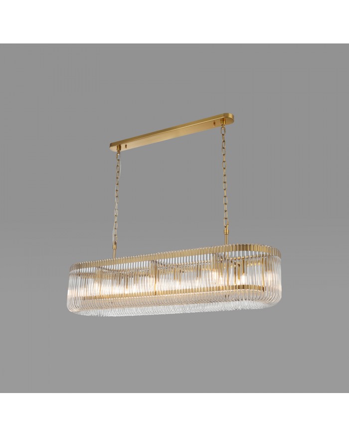 Люстра Este Lighting 2089/L1200*350 Titanium gold