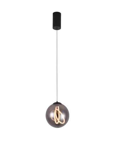 Підвісний світильник Este Lighting 2101-P200  Smoke+Black