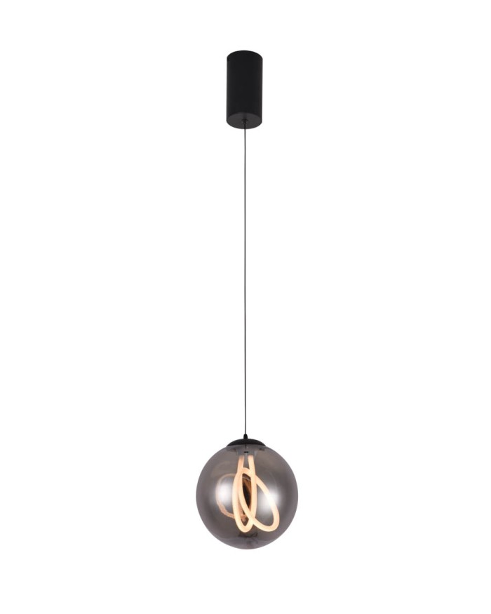 Підвісний світильник Este Lighting 2101-P200  Smoke+Black