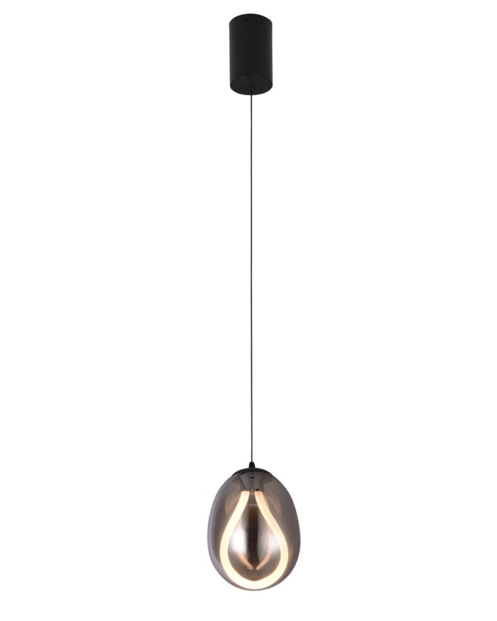 Підвісний світильник Este Lighting 2102-P155 Smoke+Black