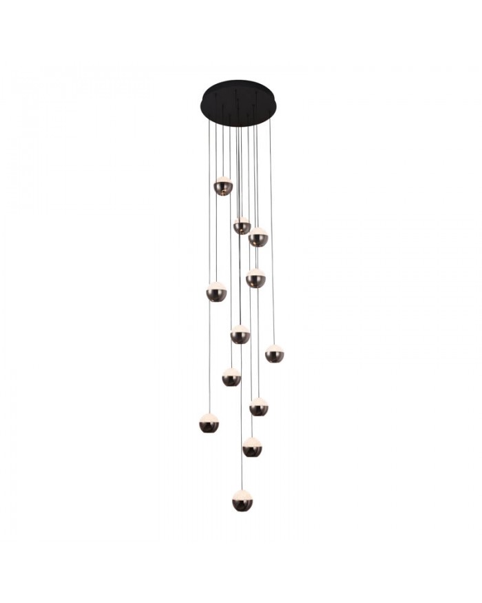 Люстра Este Lighting 2108/12P Black+Pearl