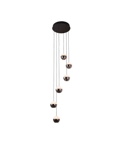 Люстра Este Lighting 2108/6P Black+Pearl