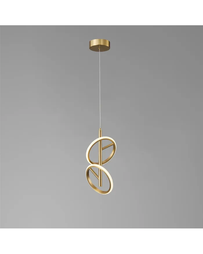 Підвісний світильник LLOYD LIGHTING 2201-P2 Brushed brass