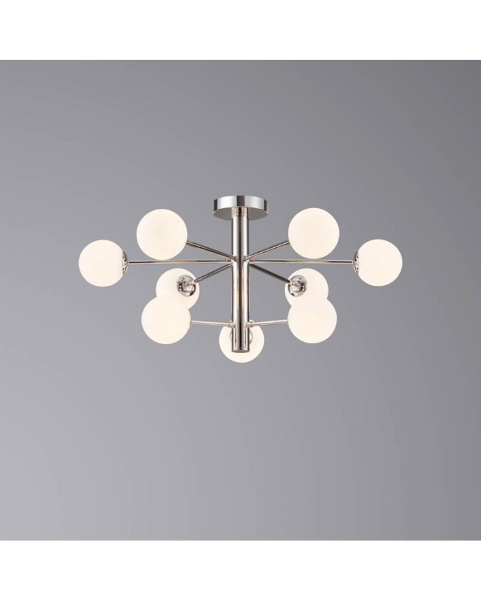 Світильник стельовий Este Lighting 2202/9 Nickel