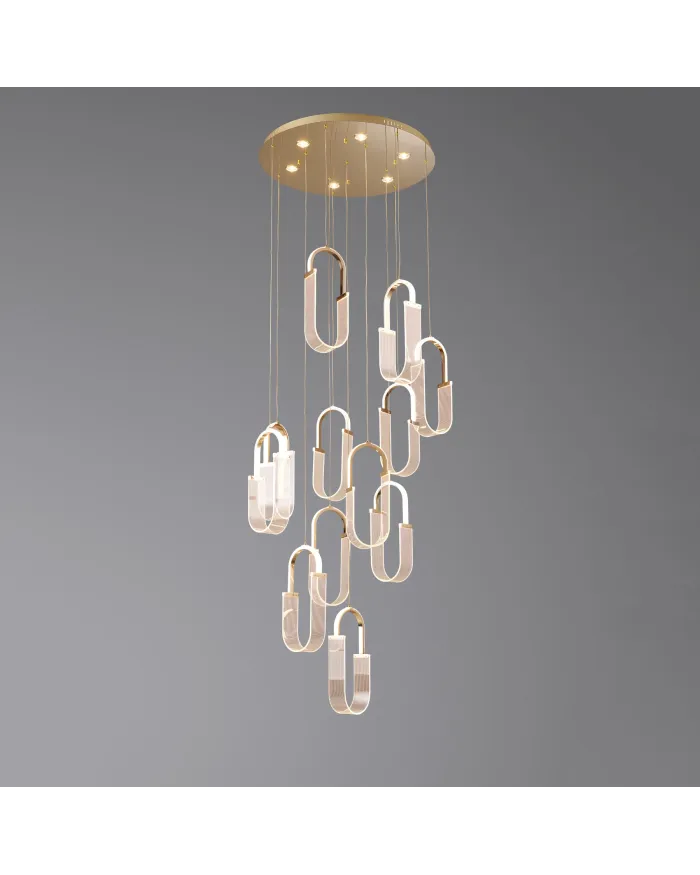 Люстра LLOYD LIGHTING 2301/12P F-gold
