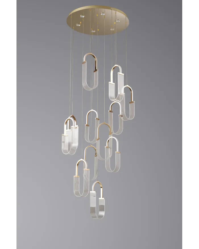 Люстра LLOYD LIGHTING 2301/12P F-gold