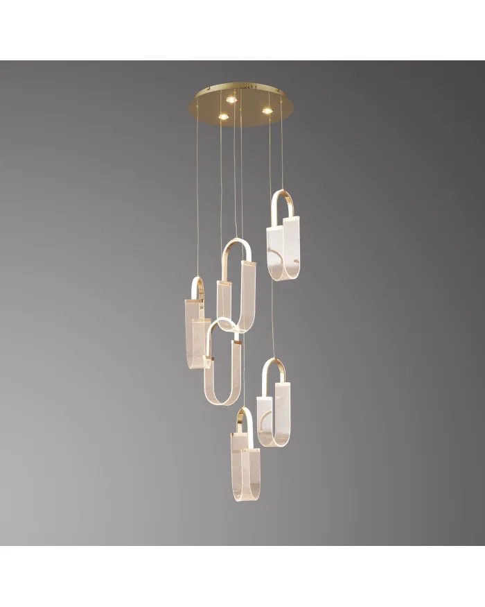 Люстра LLOYD LIGHTING 2301/6P F-gold