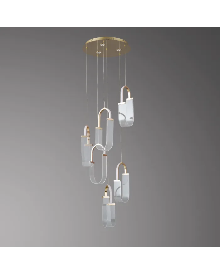 Люстра LLOYD LIGHTING 2301/6P F-gold