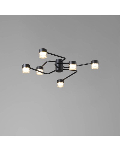 Світильник стельовий Este Lighting 5036/6LQ Black 4000К