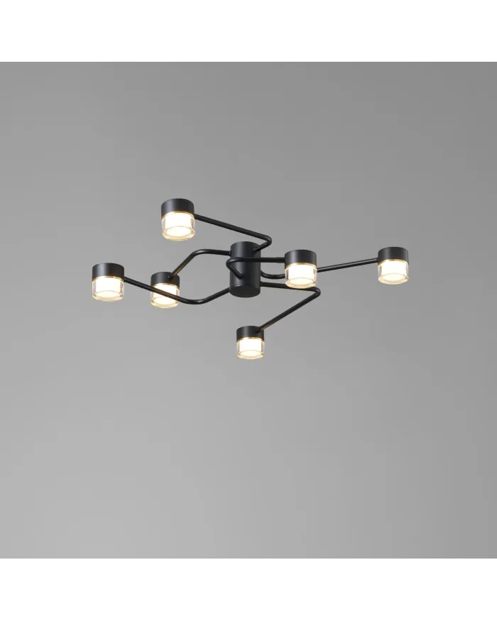 Світильник стельовий LLOYD LIGHTING 5036/6LQ Black 4000К