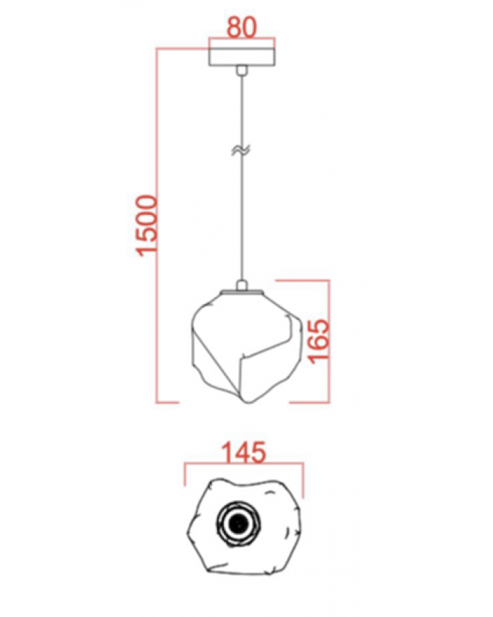 Підвісний світильник Este Lighting 6802/1P Gold