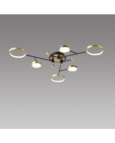 Світильник стельовий Este Lighting 6809/6 Black+ sand gold