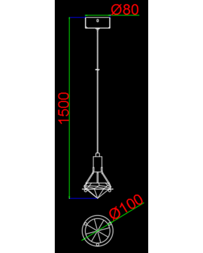 Підвісний світильник Este Lighting 6822/1P Chrome