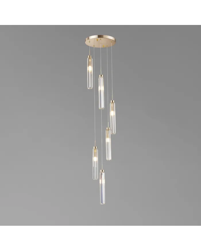 Підвісний світильник LLOYD LIGHTING 8000-6PB F-gold