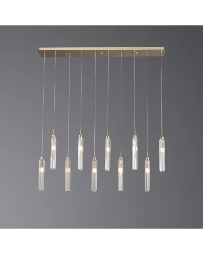Підвісний світильник LLOYD LIGHTING 8000-10P-L1200 PB F-gold
