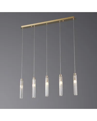 Підвісний світильник LLOYD LIGHTING 8000-5P-L1000 PB F-gold