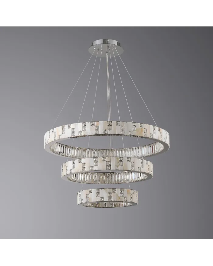 Люстра LLOYD LIGHTING 8123/800+600+400 Chrome (One point)