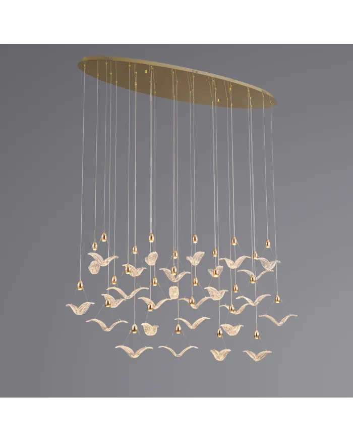 Люстра LLOYD LIGHTING 8124/L1300*W330 F-gold