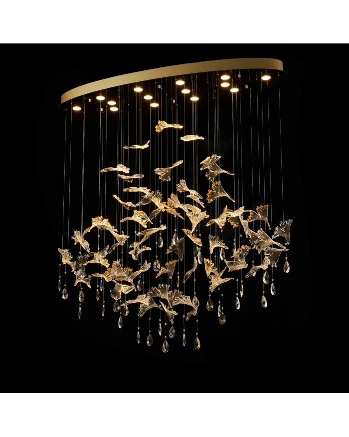 Люстра LLOYD LIGHTING 8125/L1350*W400 F-gold