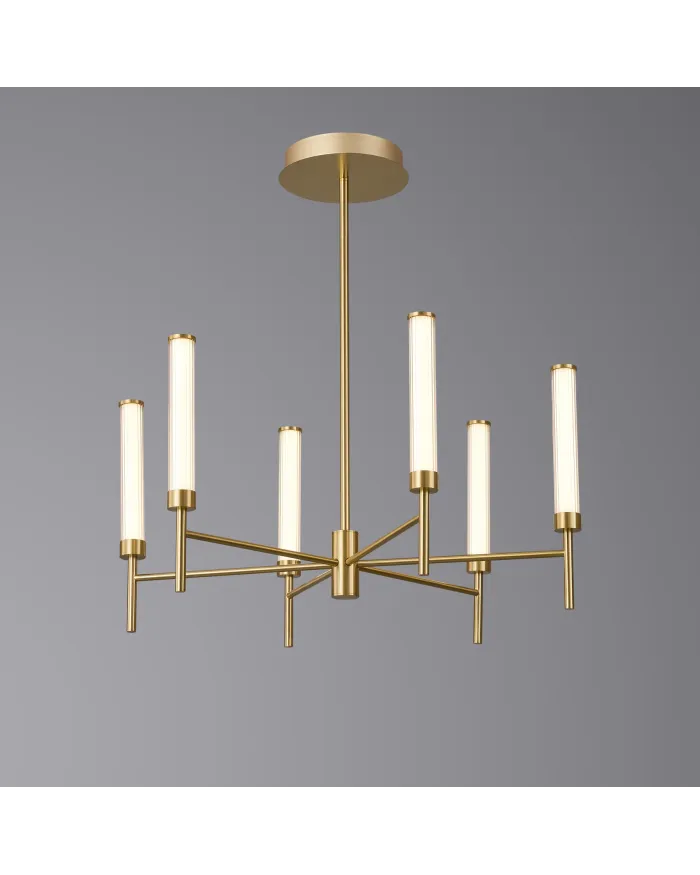 Люстра LLOYD LIGHTING 8308/D6 Brushed brass