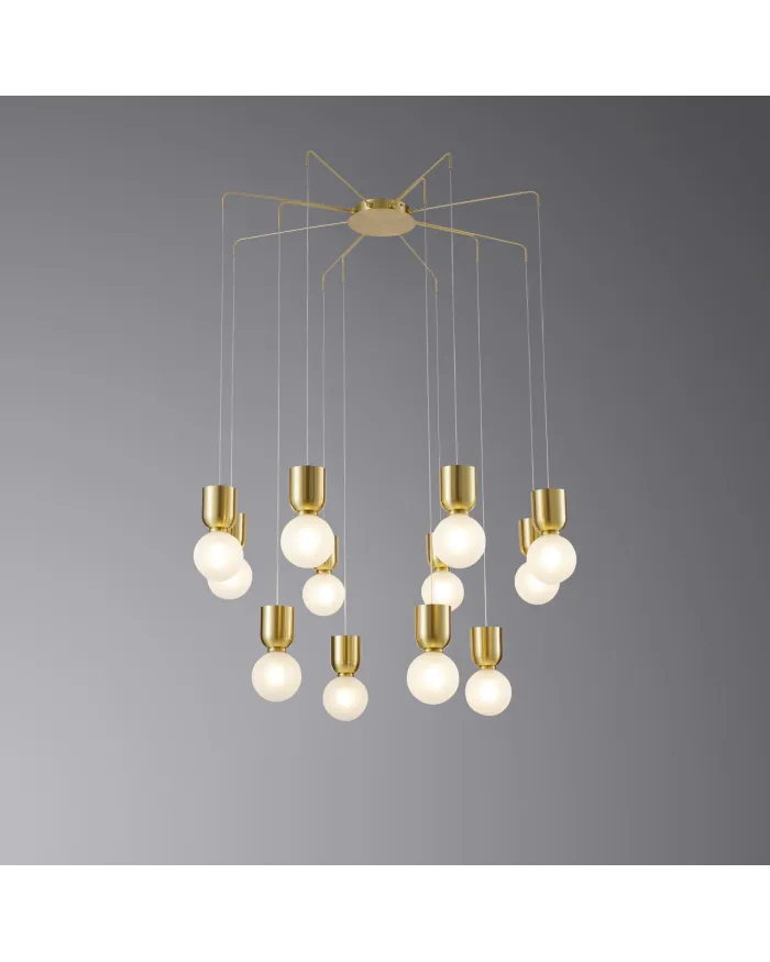 Люстра LLOYD LIGHTING 8612-12P-Sand gold