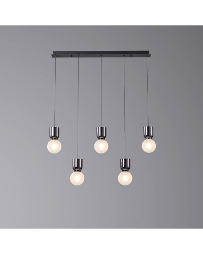 Люстра Este Lighting 8612-5L-Black chrome