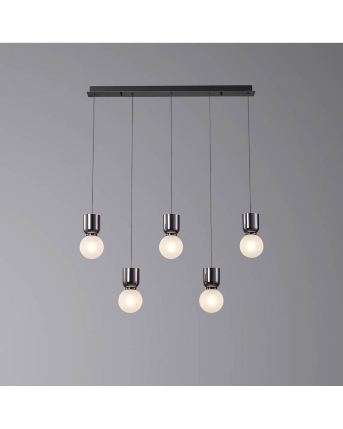 Люстра Este Lighting 8612-5L-Black chrome