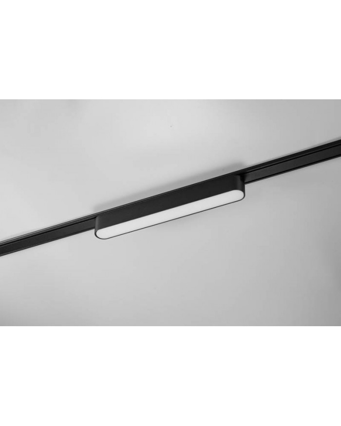 Світильник- LINE- для накладного та вбудованого магнітного треку SLIM-U25 Black 18W 3000K