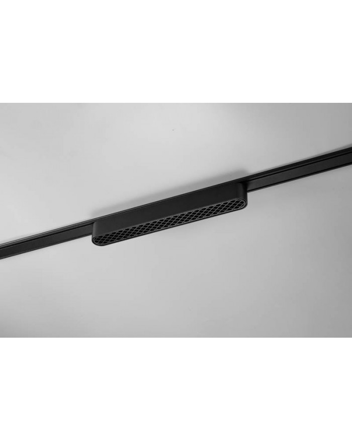 Світильник- GRILLE- для накладного та вбудованого магнітного треку SLIM-U25 Black 12W 3000K
