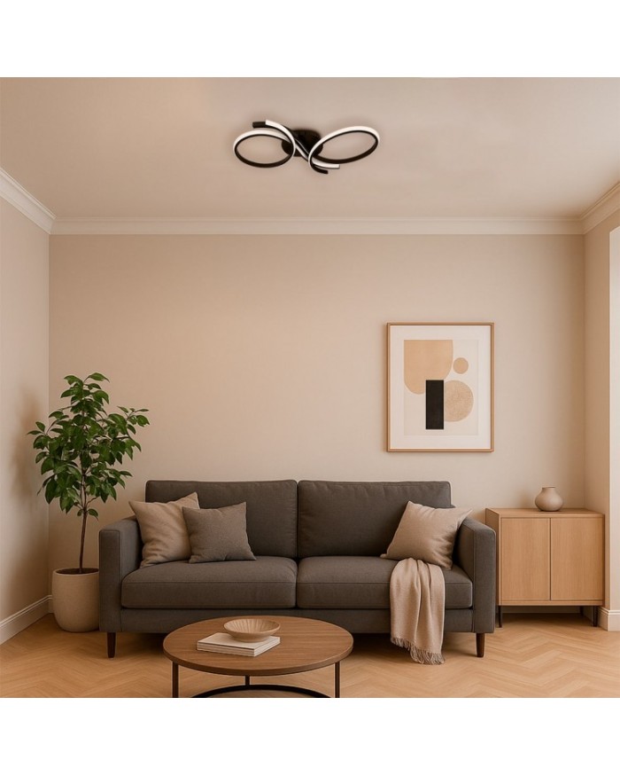 Світильник стельовий Ardero AL6535-1ARD FORCE M 52Вт чорний