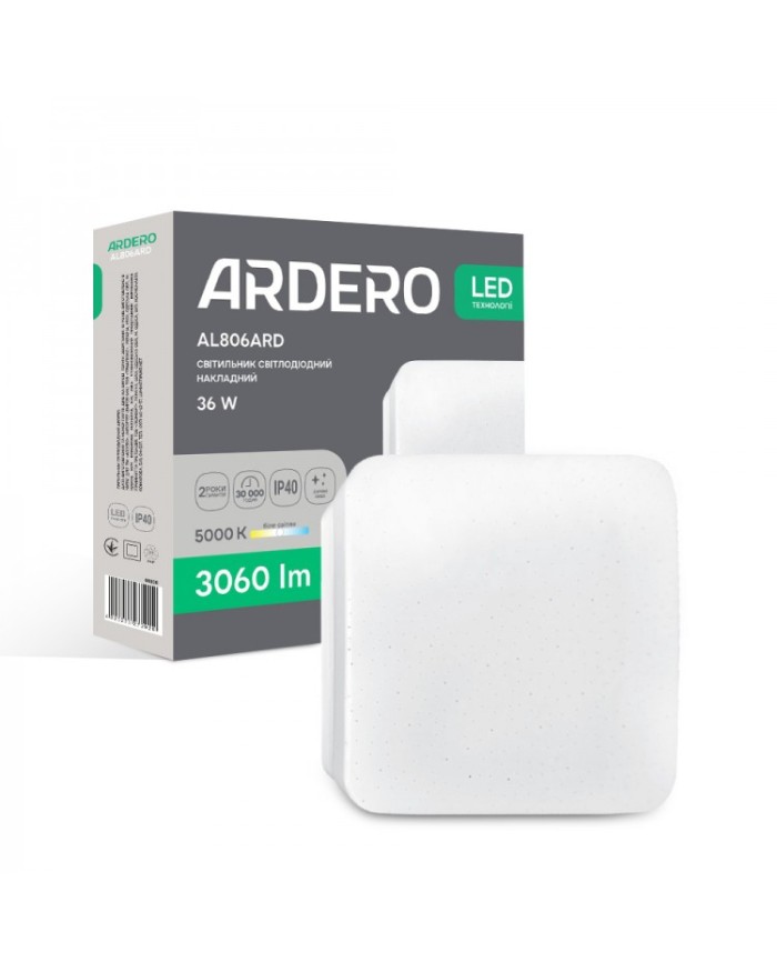 Світильник стельовий Ardero AL806ARD 36W 5000K