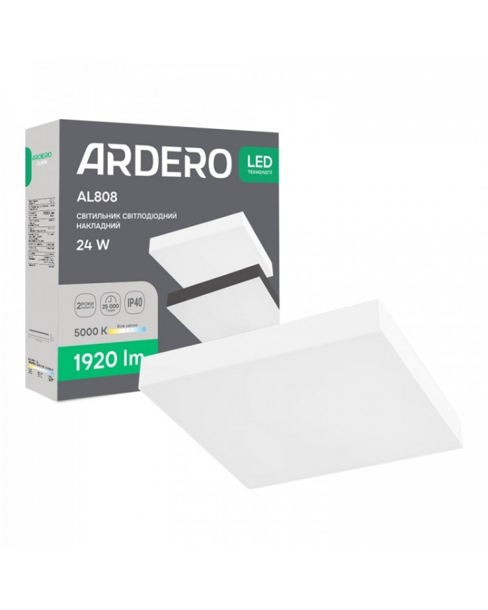 Світильник стельовий Ardero AL808 24Вт білий
