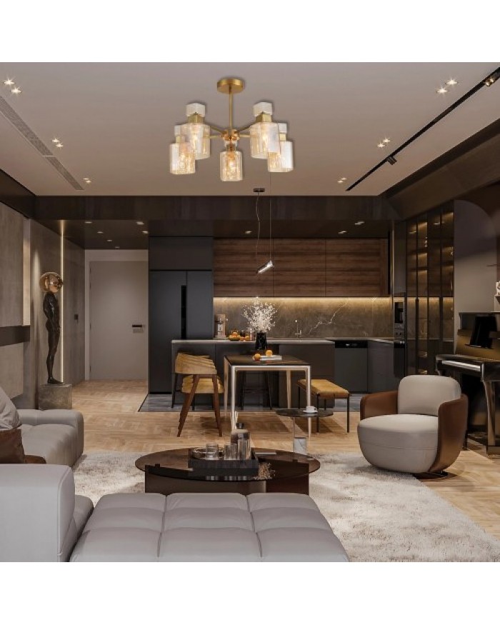 Люстра Ardero BL1150-2 золотий OLIVIA