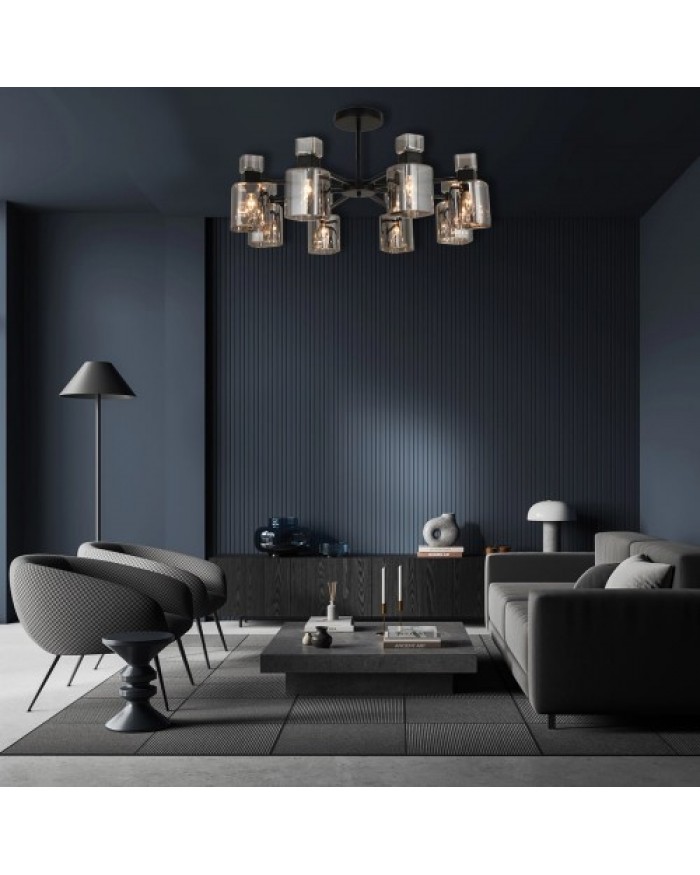 Люстра Ardero BL1180-1 чорний OLIVIA