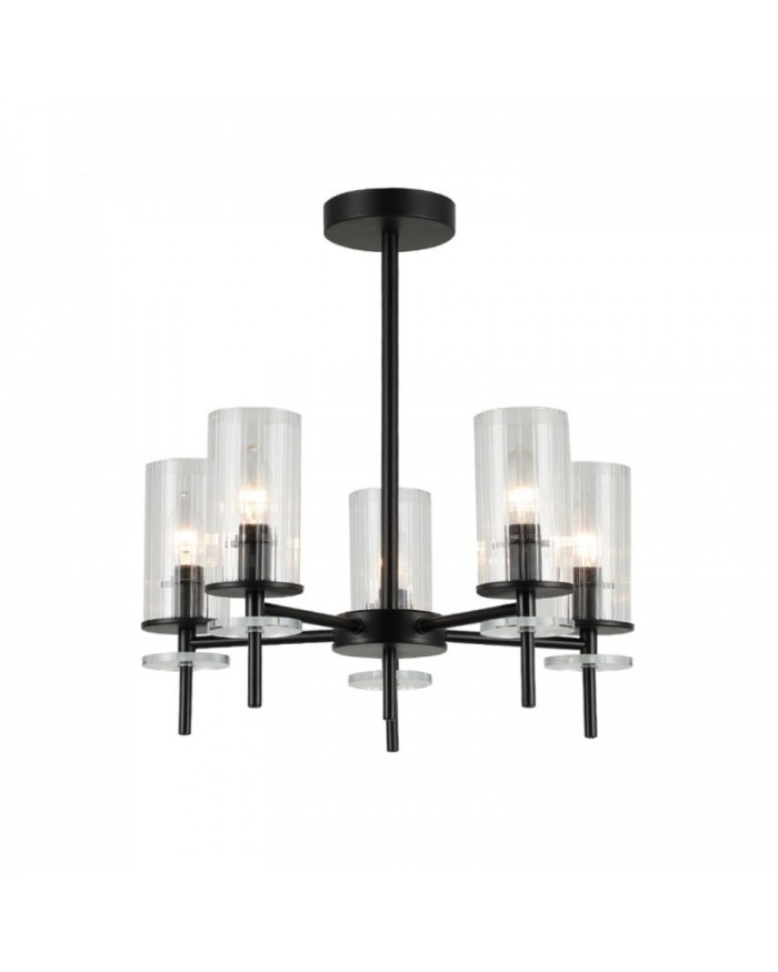 Люстра Ardero BL1750-1 чорний CHICAGO