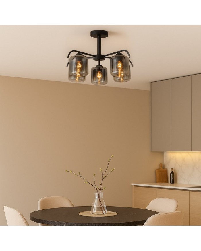 Люстра Ardero BL1950-1 ORLANDO чорний