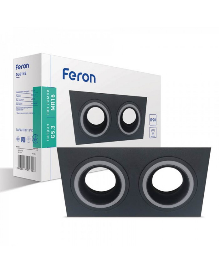 Точковий світильник Feron DL6142 чорний